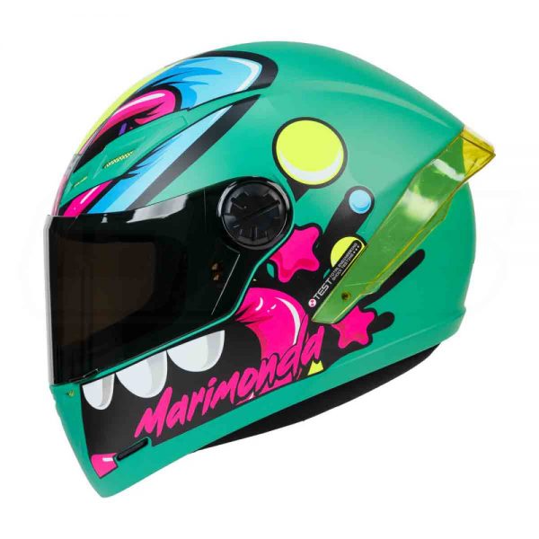 Casco moto ich 501sp marimonda menta sm integral certificación DOT 3cv