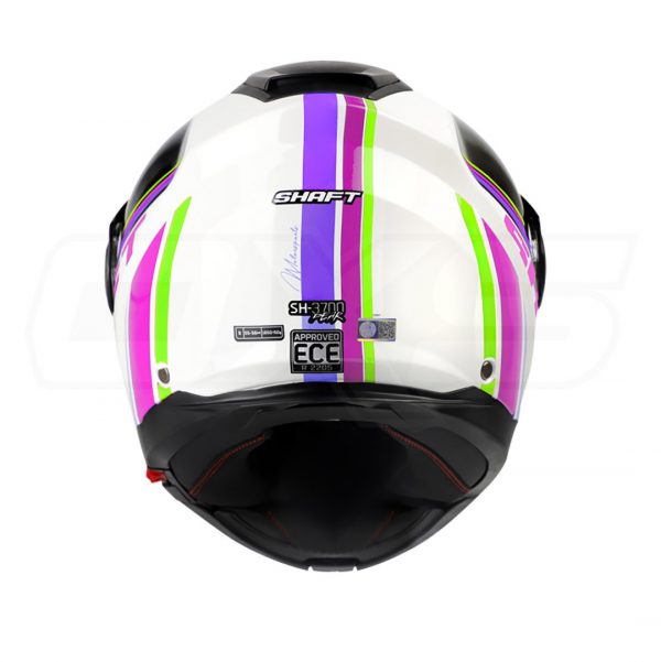 Casco moto shaft 3700dv dual abatible motorsports bl mr.n - Imagen 2