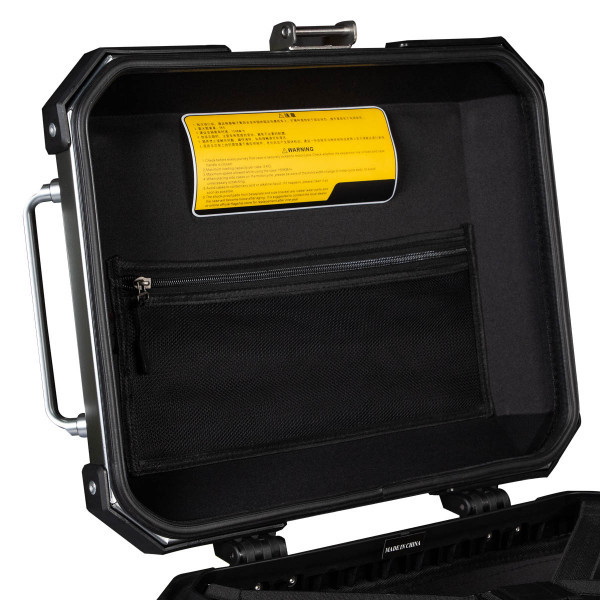 Maleta Top Case Moto Aluminio Silver 4rs E70 45 Litros Turismo Trail Desmontable - Imagen 4