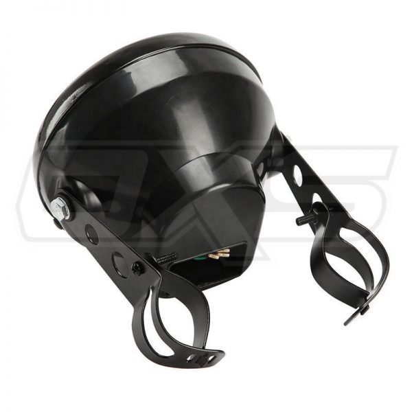 Set de brackets soporte para foco principal de moto chopper cafe racer - Imagen 2