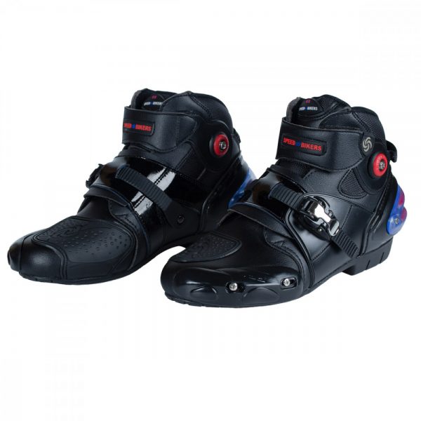Botas Para Moto a09003 Caña Intermedio Media Ajuste Broche