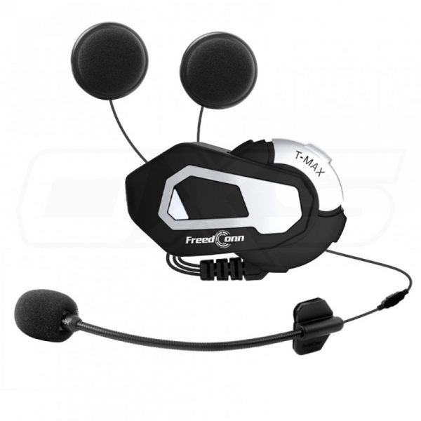 Manos libres bluetooth freedconn t-max S casco moto intercomunicador 6 vias 1000m radio fm