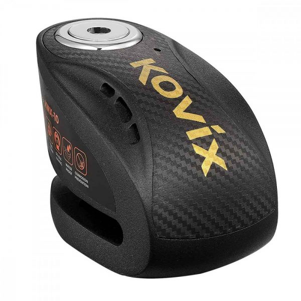 Candado disco para moto kovix knx10 negro con alarma 120db seguro de 10mm doble lock - Imagen 2