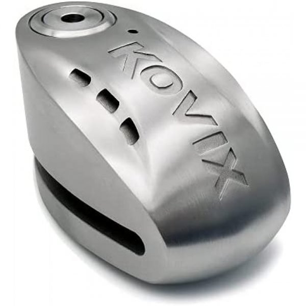 Candado disco para moto kovix knx15 acero inoxidable alarma 120db seguro de 14mm doble lock