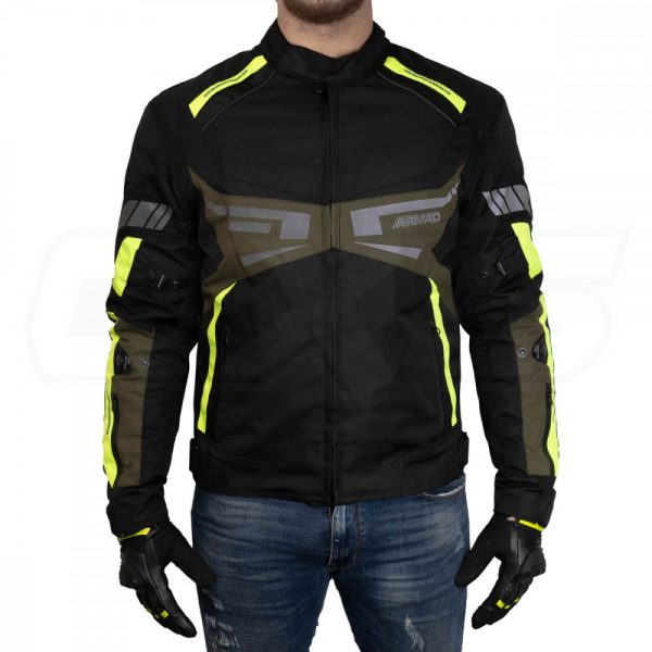 Chaqueta para moto armad gear Pool black maxdura impermable