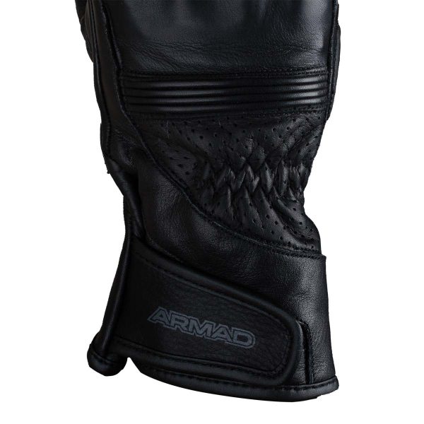 Guantes para moto armad gear aero1 cuero largos touch - Imagen 2