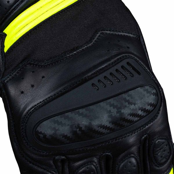 Guantes para moto armad gear alpine cuero panel touch manga media - Imagen 3