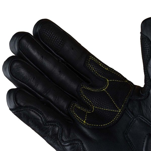 Guantes para moto armad gear alpine cuero panel touch manga media - Imagen 5