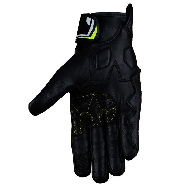 Guantes para moto armad gear alpine cuero panel touch manga media - Imagen 2