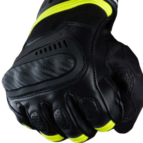 Guantes para moto armad gear alpine cuero panel touch manga media - Imagen 7