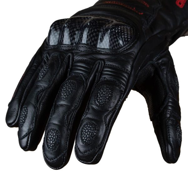 Guantes para moto armad gear mike gp touch cuero largo - Imagen 2