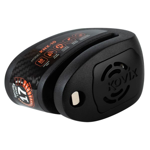 Candado disco para moto kovix knx10 negro con alarma 120db seguro de 10mm doble lock - Imagen 3