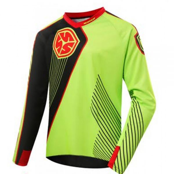 Polera jersey para motocross y enduro scoyco t205 verde