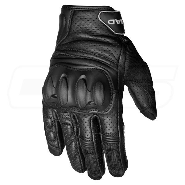 Guantes para moto armad gear strike cuero perforado touch - Imagen 2