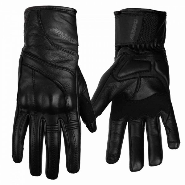 Guantes para moto armad gear elisa cuero para mujer touch