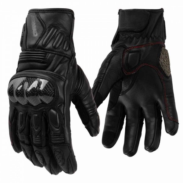 Guantes para moto armad gear facer cuero touch