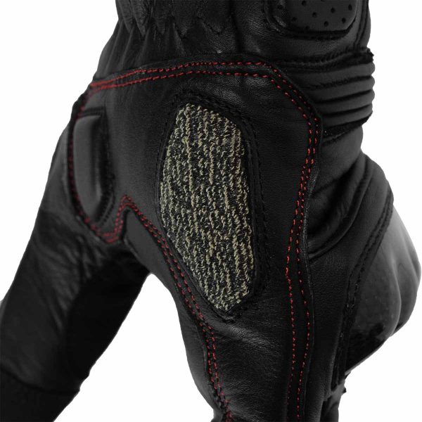 Guantes para moto armad gear facer cuero touch - Imagen 5