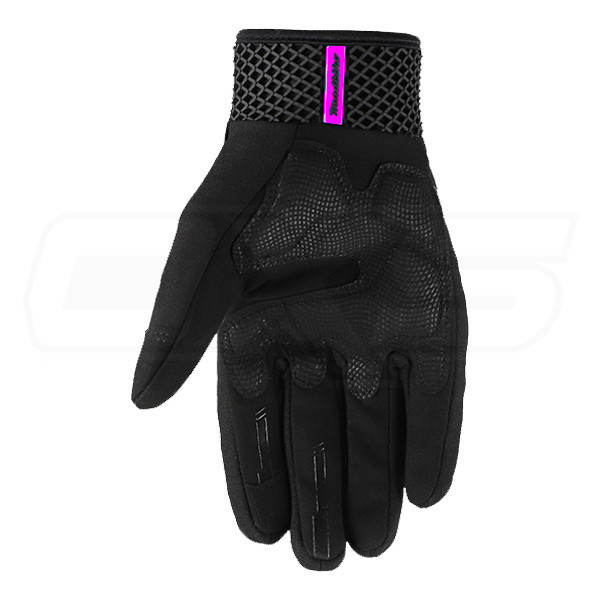 Guantes para moto madbike mad62 negro rosa mujer con protecciones touch - Imagen 2