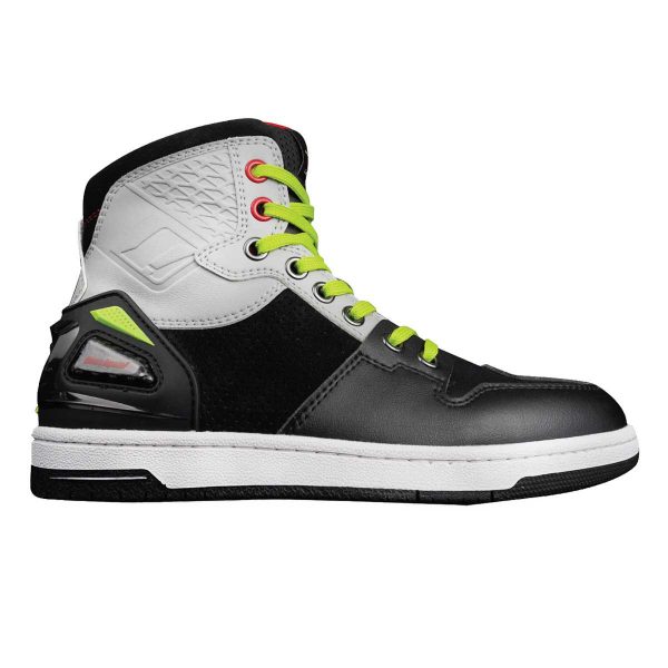 Botas para moto ones again ms07 urban reforzadas tipo zapatilla neg/amarillo - Imagen 2