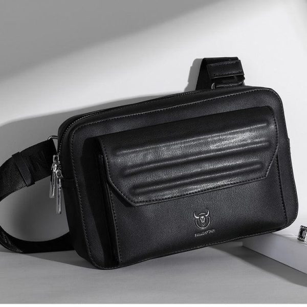 Bolso Cruzado Blanco o Negro - Bullcaptain - Imagen 4