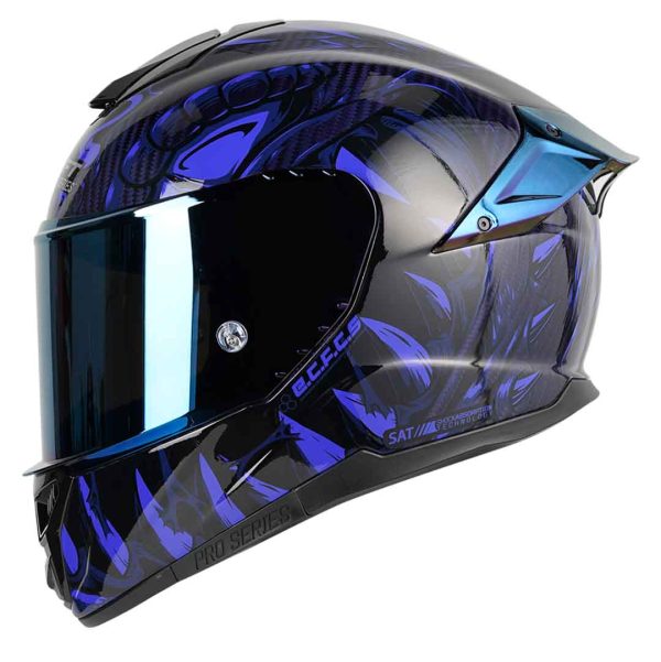 Casco moto Shaft pro 620c evo fibra de carbono integral lizzard az tr.revo.az ¡Nuevo Embarque! - Imagen 5