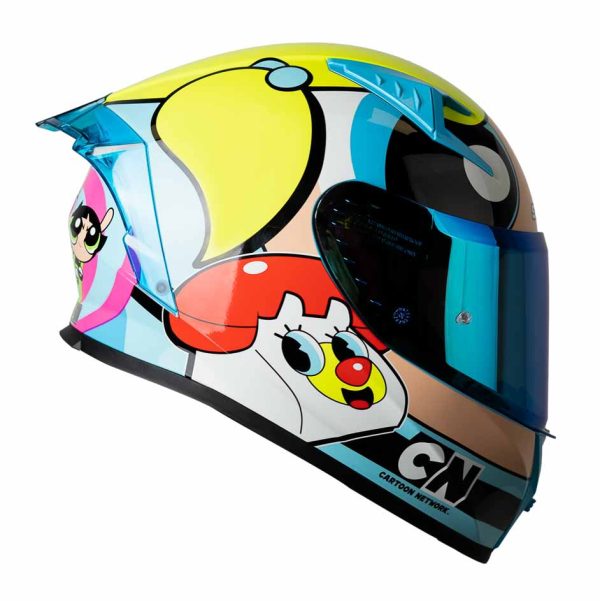 CASCO MOTO SHAFT 526SP EVO BURBUJA INTEGRAL CARTOON NETWORK ¡Nuevo Embarque! - Imagen 4