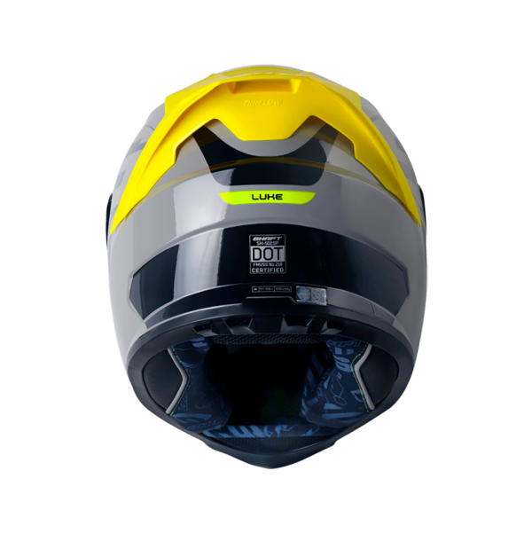 casco moto shaft 502sp luke gr brillo integral - Imagen 3
