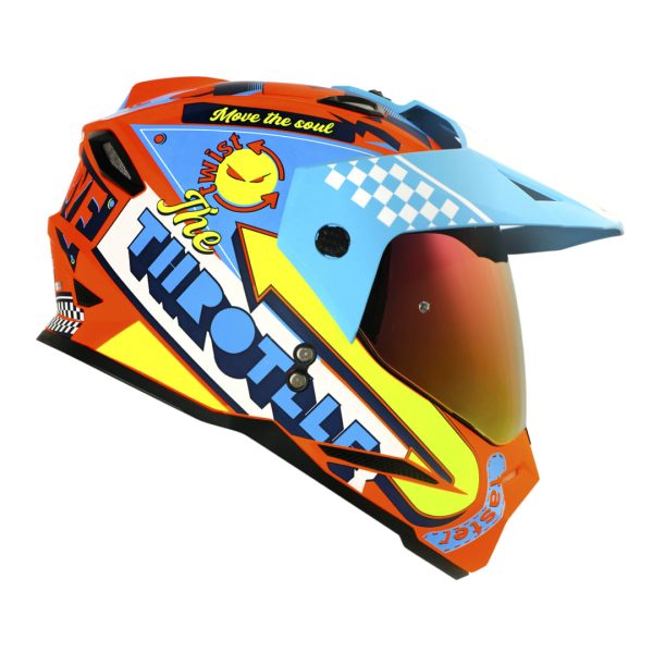 Casco moto hro mx-330dv bye bye nj.n az multipropósito ¡Nuevo Embarque! - Imagen 5