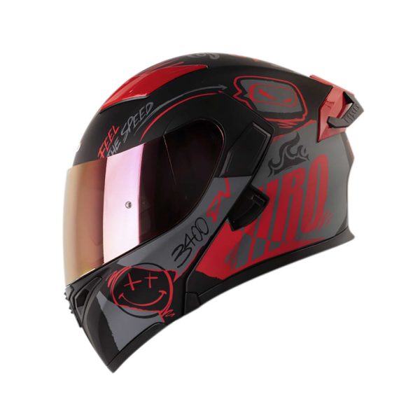 Casco Moto Hro 3400dv razor gr rj Abatible Sun Visor Certificación Dot    ¡Nuevo Embarque!    SKU: 163533