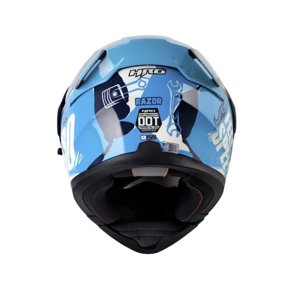 Casco Moto Hro 3400dv razor az Abatible Sun Visor Certificación Dot    ¡Nuevo Embarque!    SKU: 163531 - Imagen 2