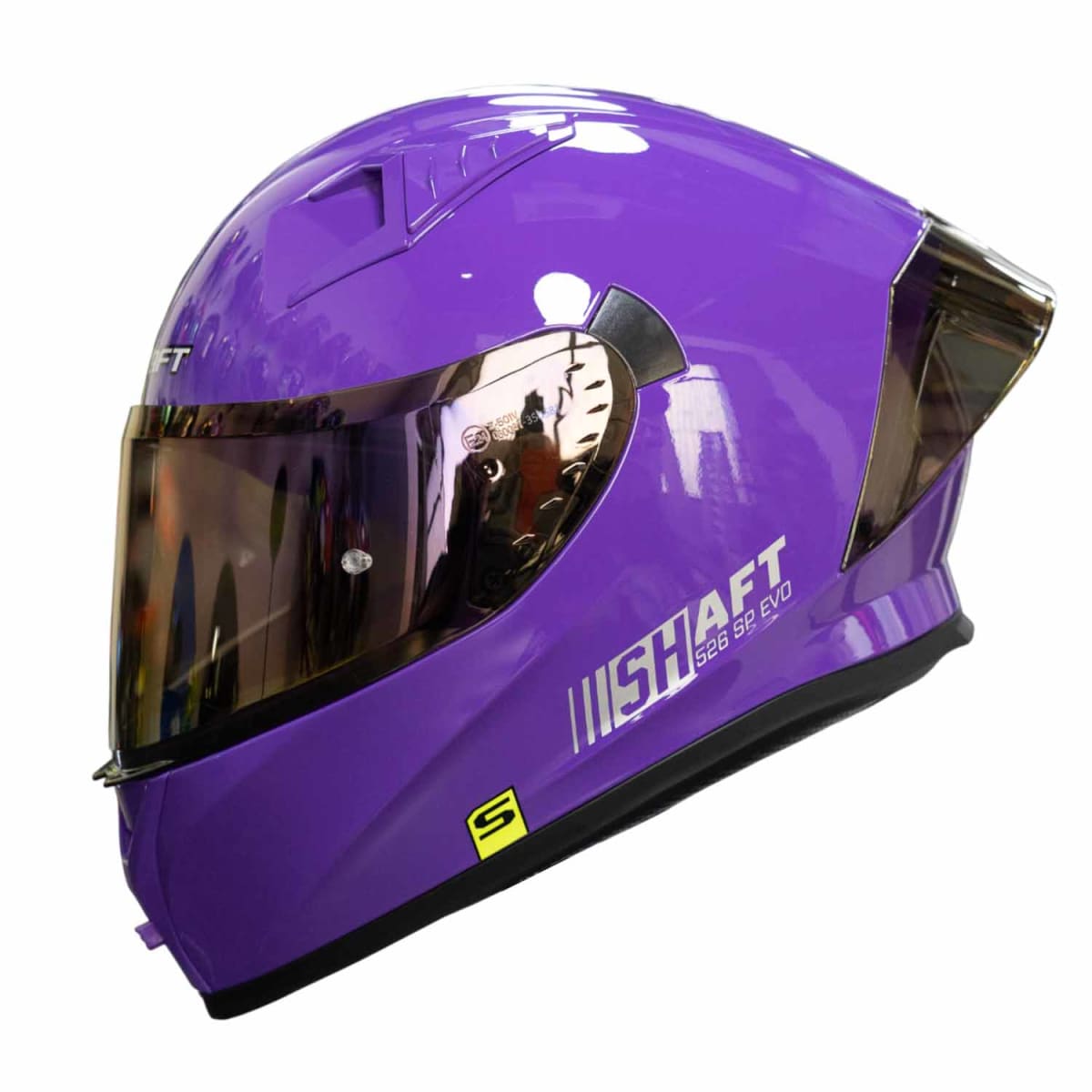 CASCO MOTO SHAFT 526SP SOLID MR BRILLO INTEGRAL - Imagen 2