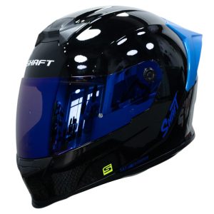 casco moto shaft 502sp solid ng azul integral normal dot acreditado